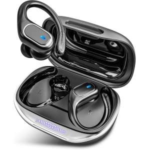 Catitru Bluetooth Headphones with Earhooks, HiFi Stereo